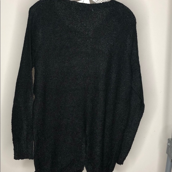 BLACK TUNIC SWEATER - Picture 4 of 5